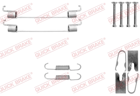 Accessory Kit, brake shoes